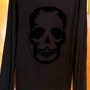 Zadig & Voltaire Black Skull Top L/XL. Excellent Condition.